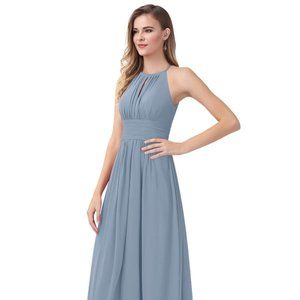 Azazie Bonnie Dusty Blue Bridesmaid Dress